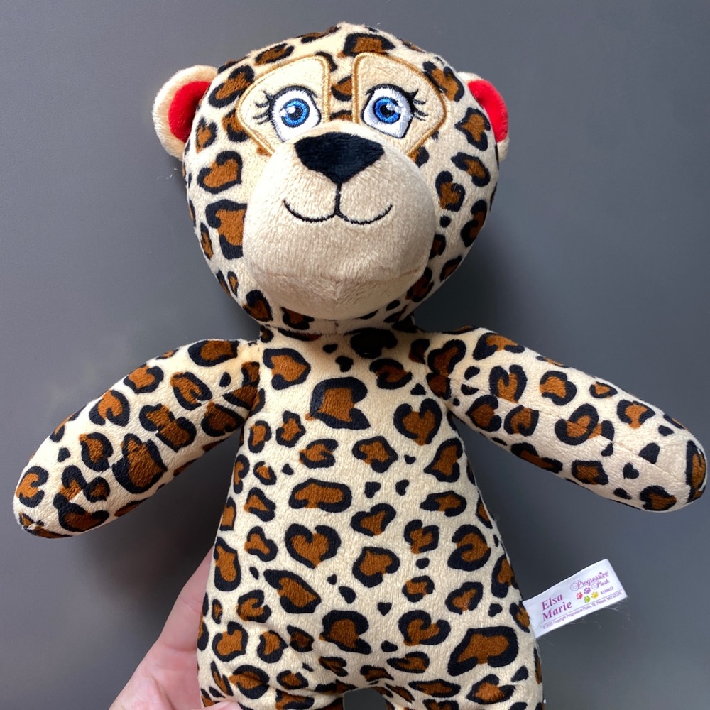 Elsa Marie Leopard Cheetah Girl Plush by Progressive Plush